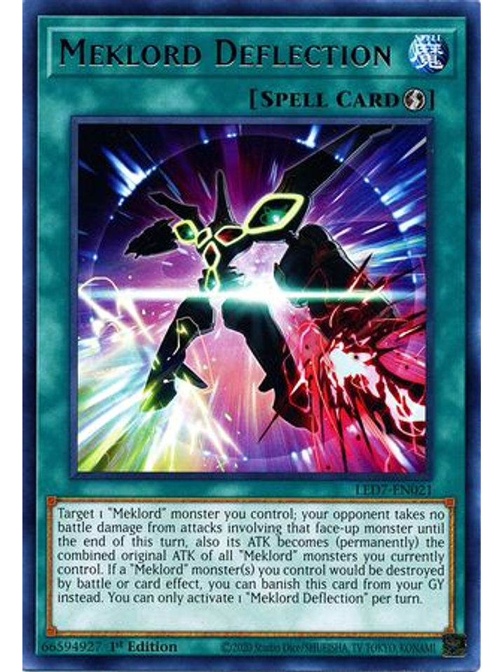 Meklord Deflection - LED7-EN021 - Rare 1st Edition 1