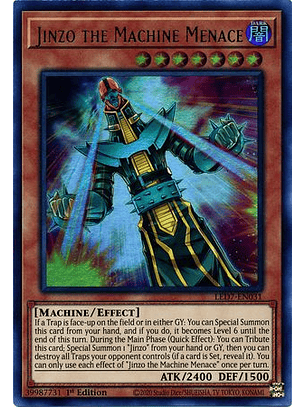 Jinzo the Machine Menace - LED7-EN031 - Ultra Rare 1st Edition