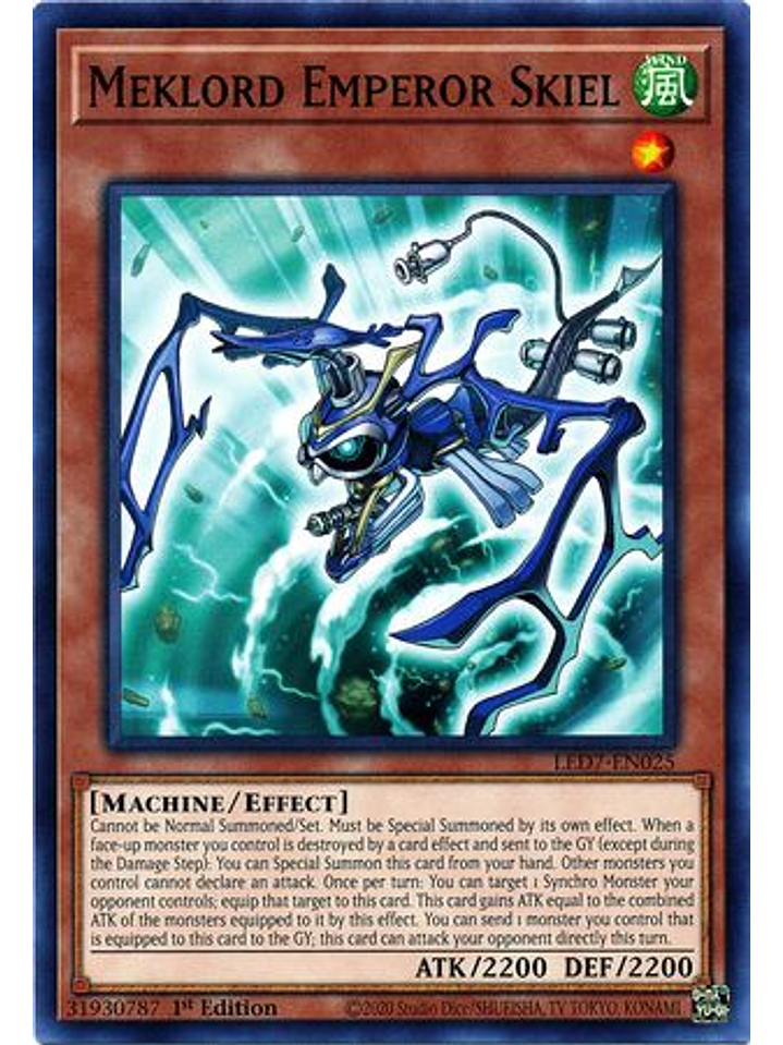 Meklord Emperor Skiel - LED7-EN025 - Common 1st Edition 1