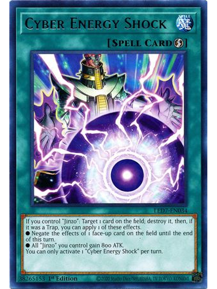 Cyber Energy Shock - LED7-EN034 - Rare 1st Edition 1