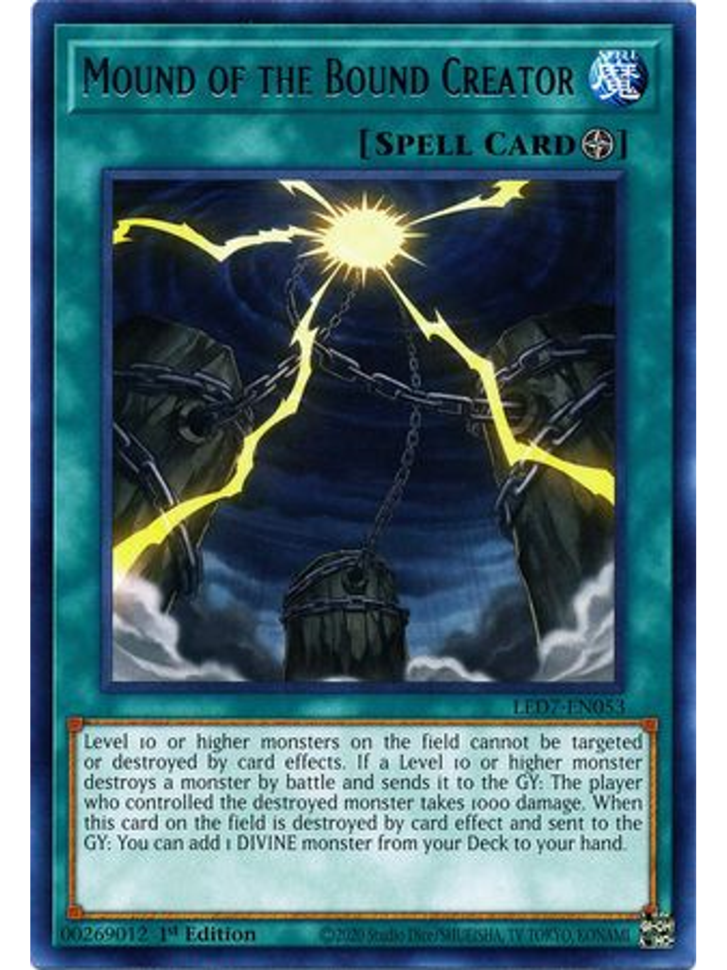 Mound of the Bound Creator - LED7-EN053 - Rare 1st Edition 1