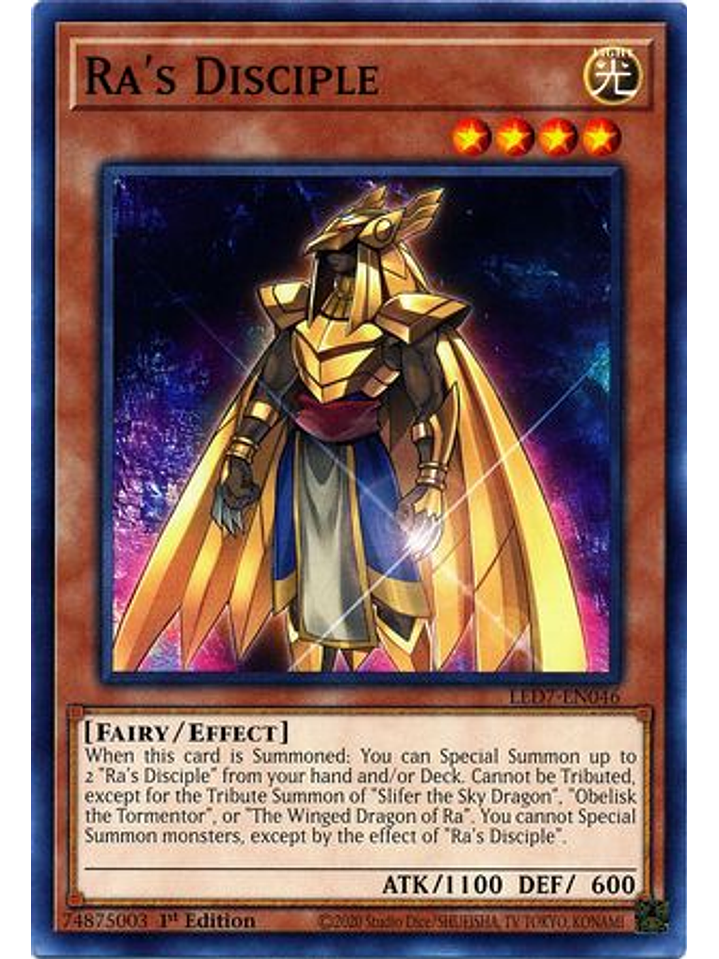 Ra's Disciple - LED7-EN046 - Common 1st Edition 1