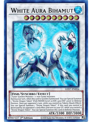 White Aura Bihamut - LED7-EN056 - Ultra Rare 1st Edition