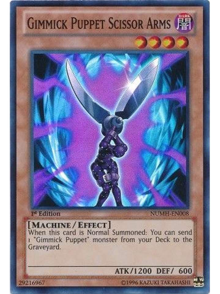 Gimmick Puppet Scissor Arms - NUMH-EN008 - Super Rare 1st Edition 1