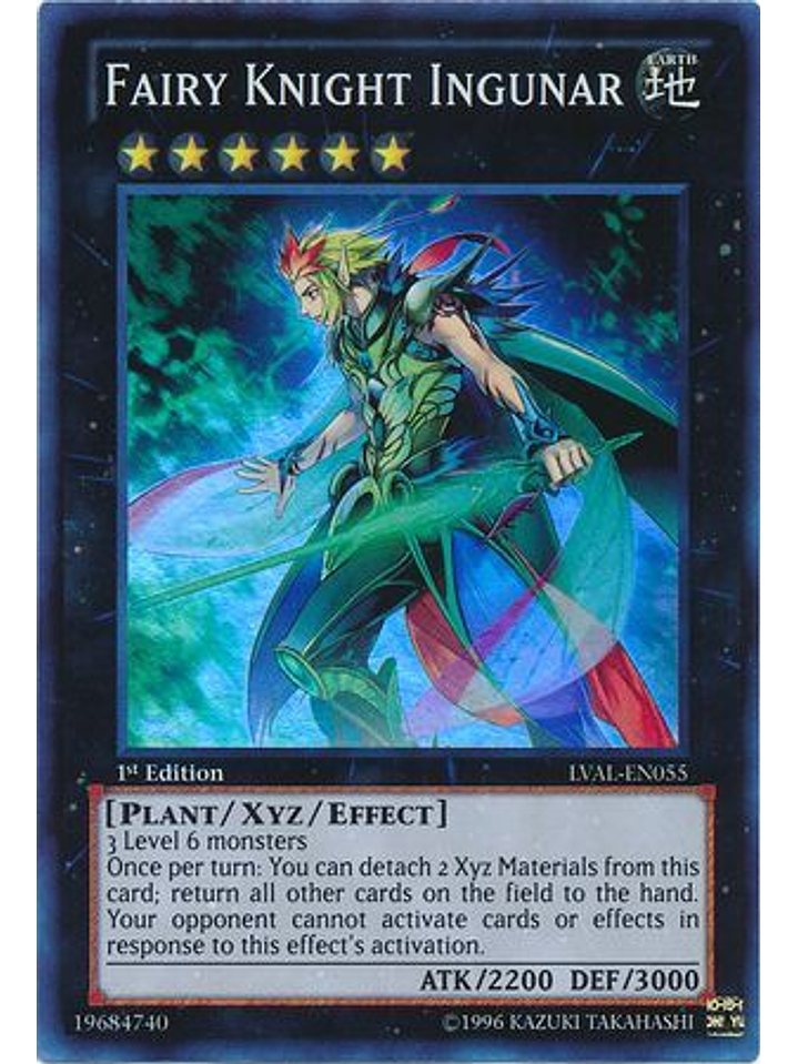 Fairy Knight Ingunar - LVAL-EN055 - Super Rare 1st Edition 1