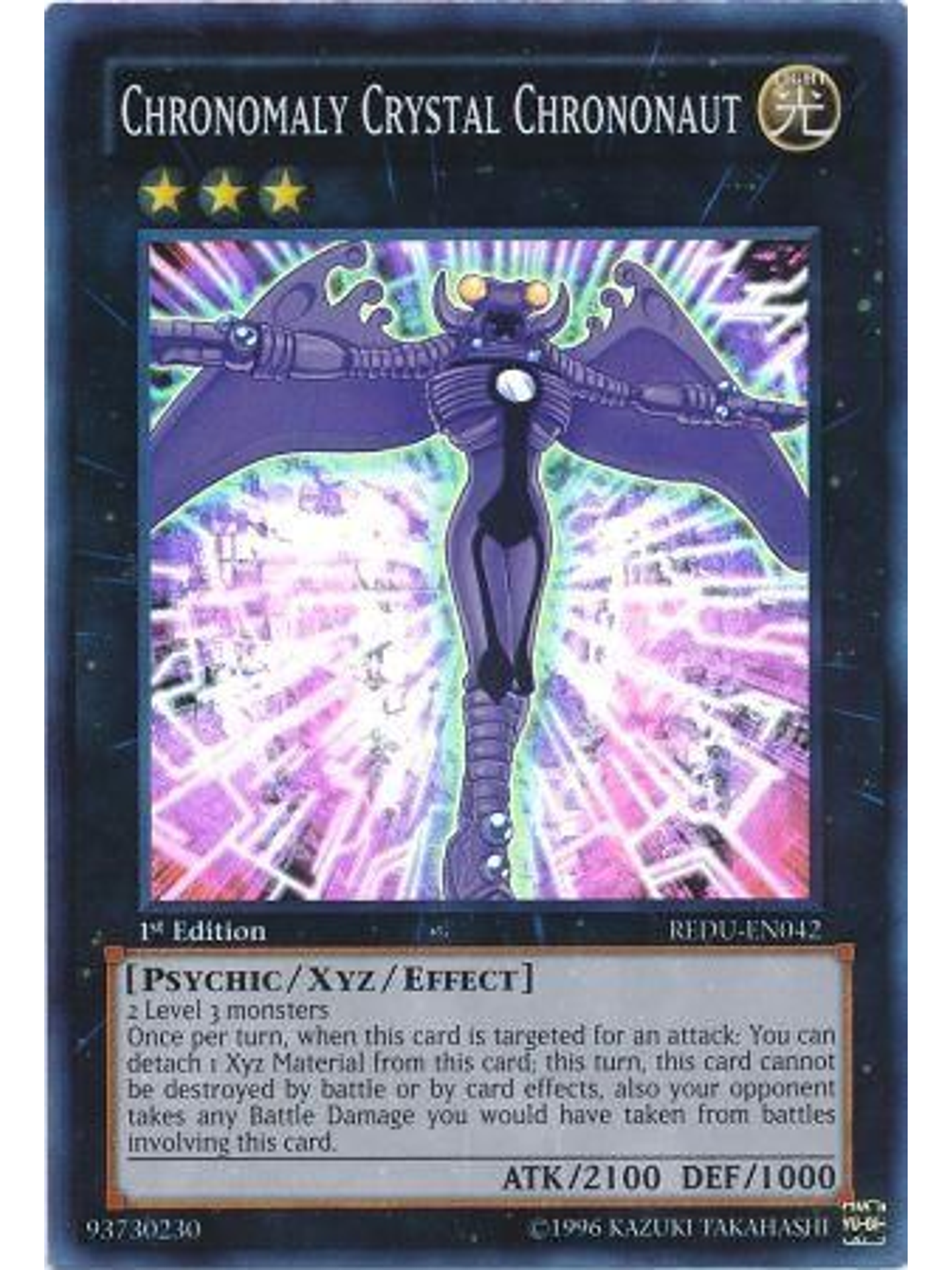 Chronomaly Crystal Chrononaut - REDU-EN042 - Super Rare 1st Edition 1