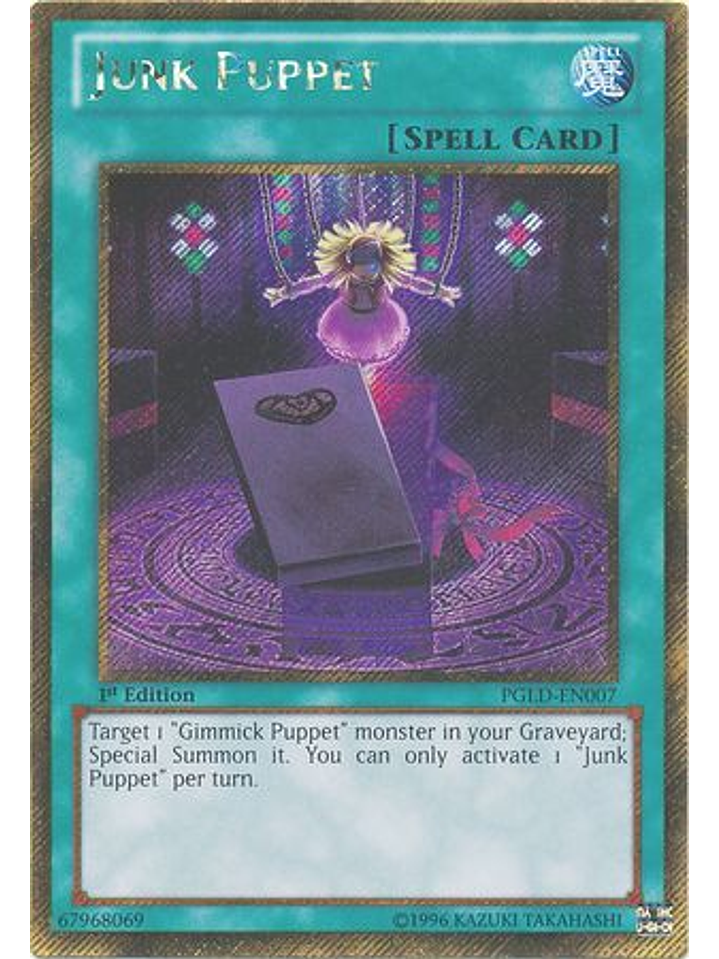 Junk Puppet - PGLD-EN007 - Gold Secret Rare 1st Edition 1