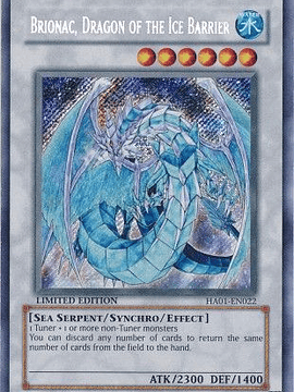 Brionac, Dragon of the Ice Barrier - HA01-EN022 - Secret Rare Limited Edition