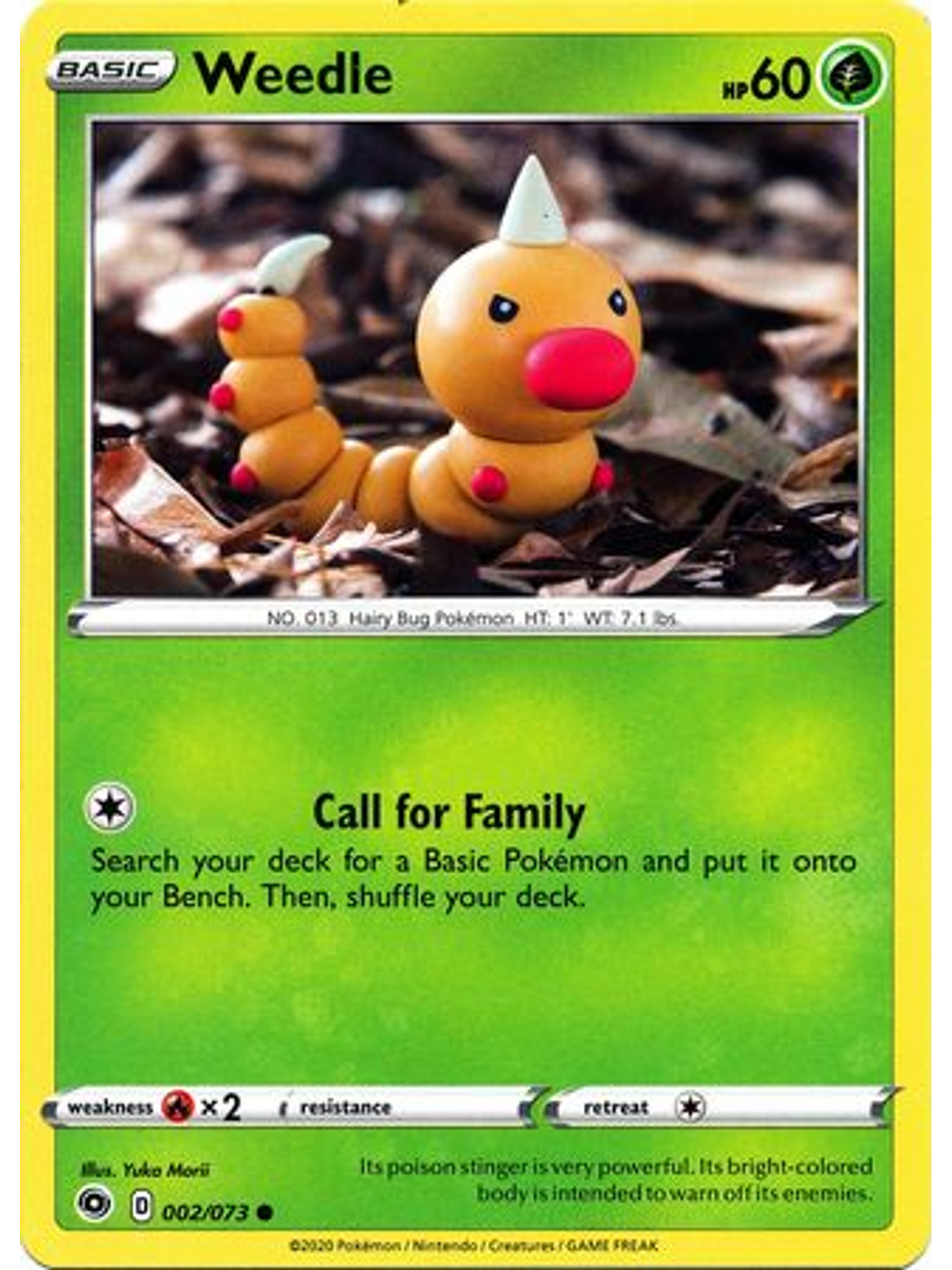 Weedle - 002/073 - Common 1