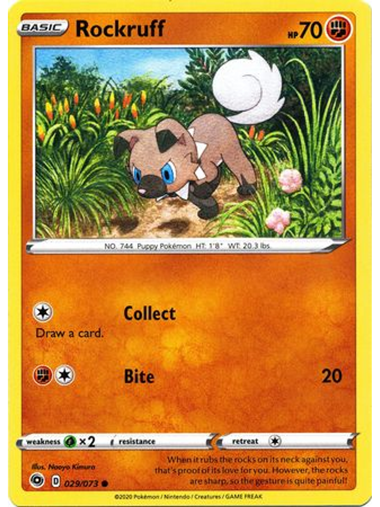 Rockruff - 029/073 - Common 1