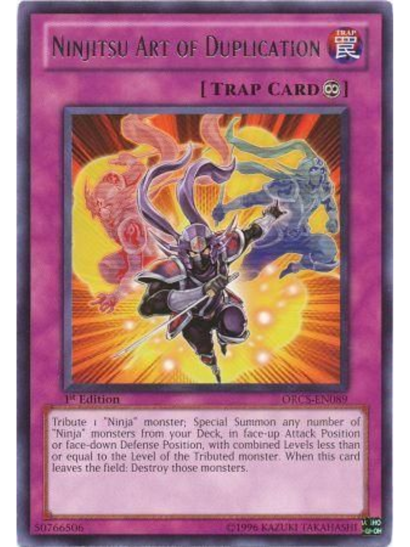 Ninjitsu Art of Duplication - ORCS-EN089 - Rare 1st Edition 1