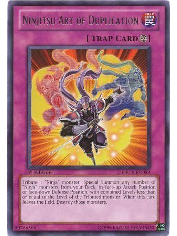 Ninjitsu Art of Duplication - ORCS-EN089 - Rare 1st Edition 1