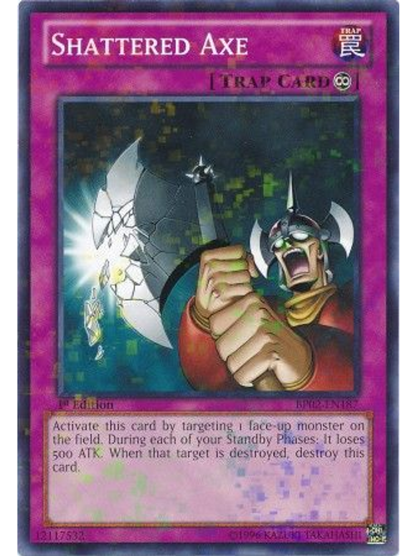 Shattered Axe - BP02-EN187 - Mosaic Rare 1st Edition 1