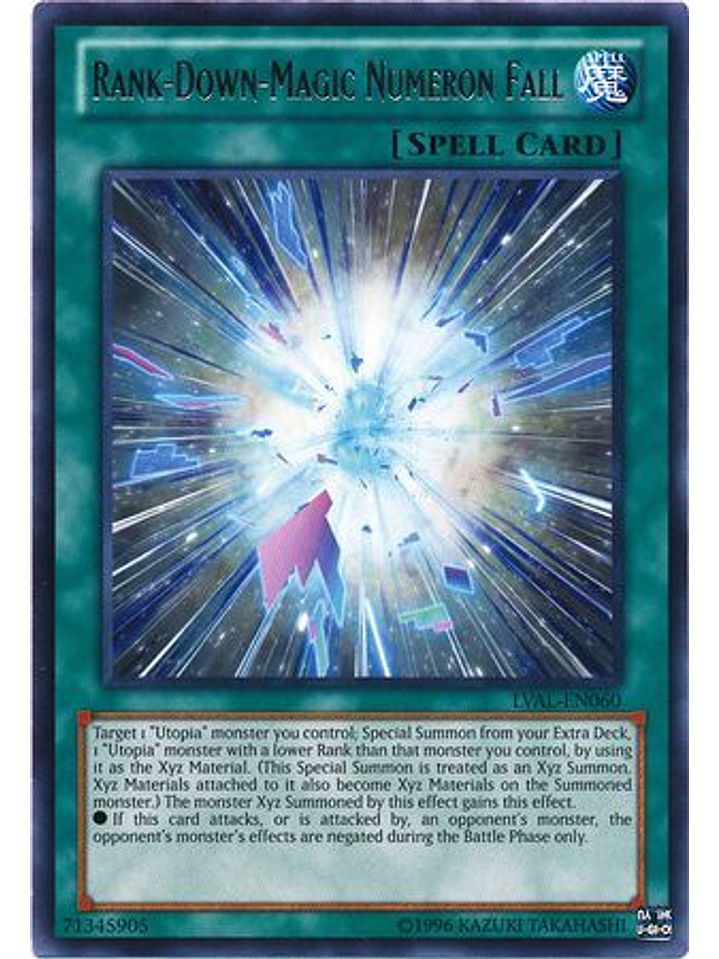 Rank-Down-Magic Numeron Fall - LVAL-EN060 - Rare Unlimited 1