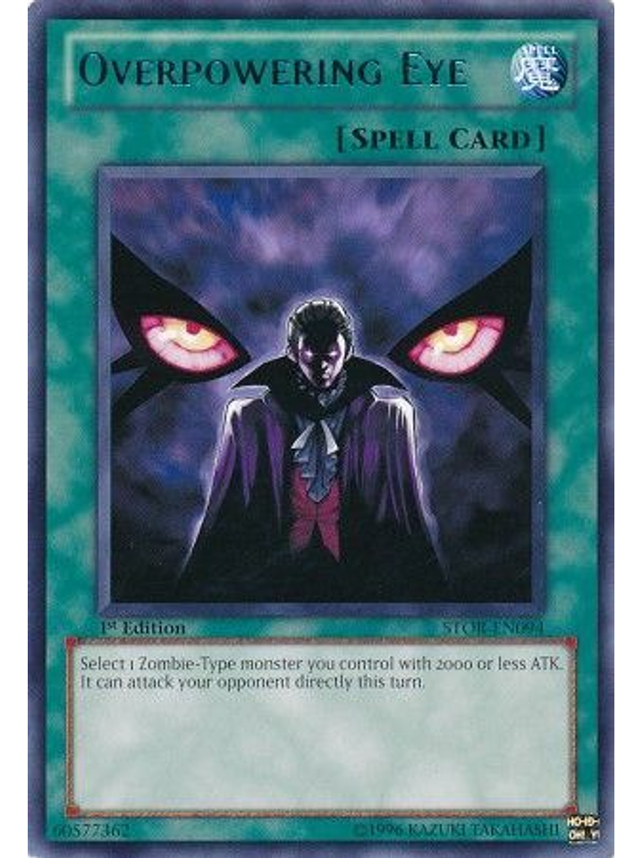 Overpowering Eye - STOR-EN094 - Rare 1st Edition 1