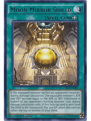 Moon Mirror Shield - CROS-EN081 - Rare 1st Edition