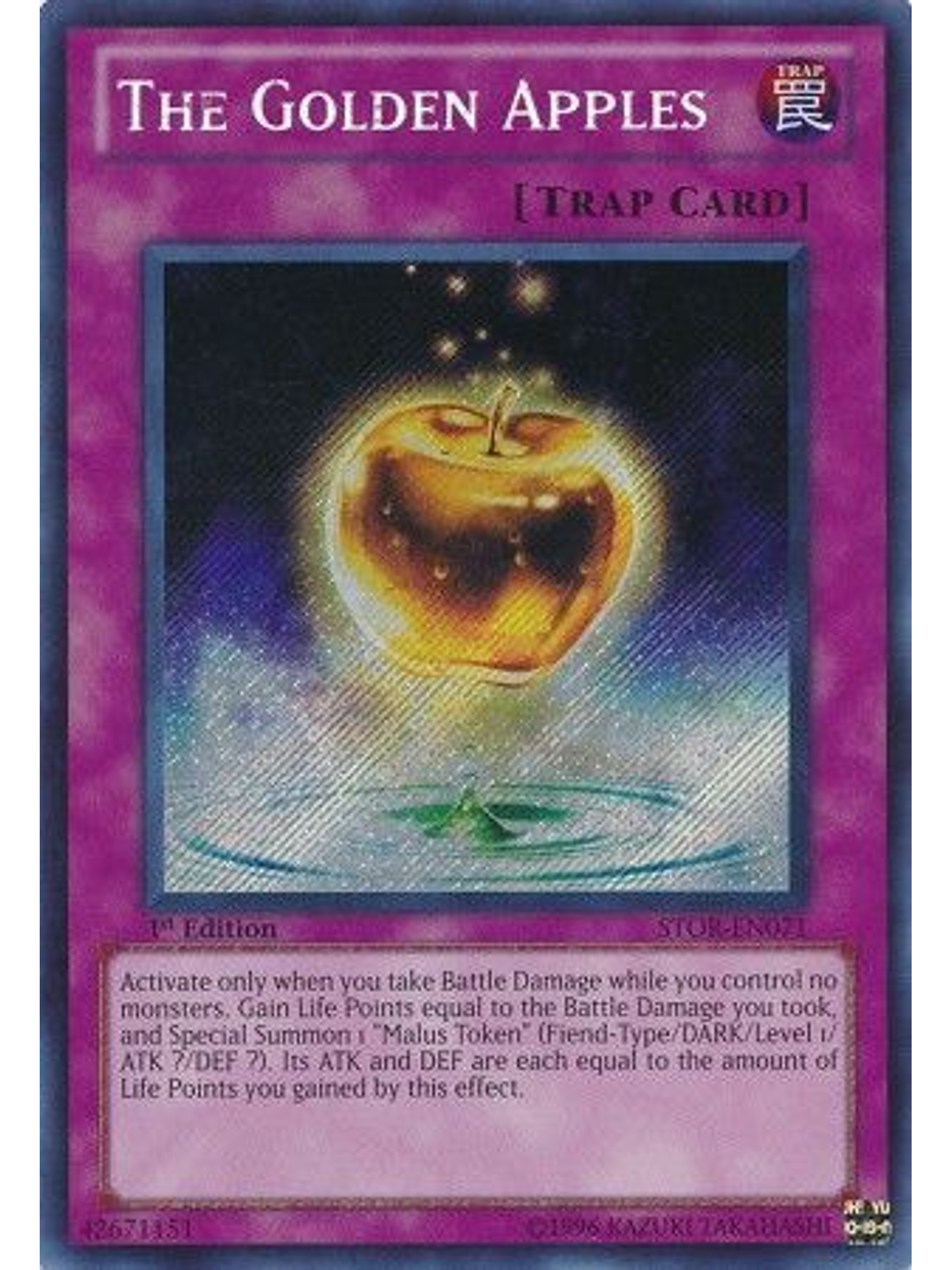 The Golden Apples - STOR-EN071 - Secret Rare 1st Edition 1