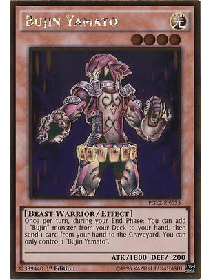 Bujin Yamato - pgl2-en035 - Gold Rare 1st Edition
