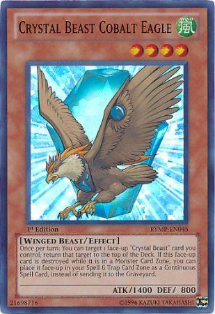 Crystal Beast Cobalt Eagle - RYMP-EN045 - Super Rare 1st Edition