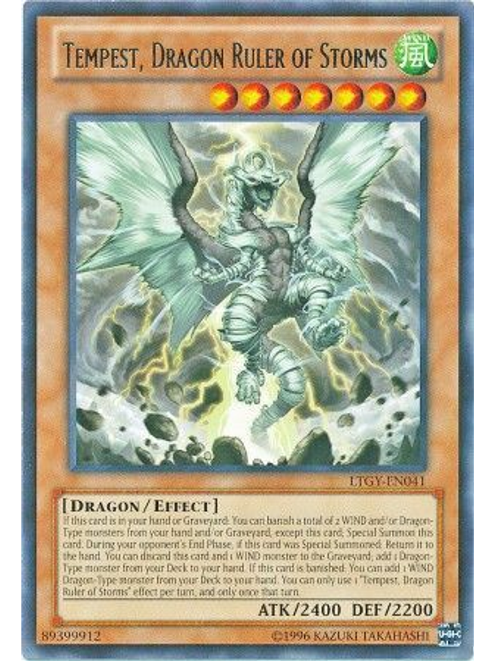 Tempest, Dragon Ruler of Storms - LTGY-EN041 - Rare Unlimited 1