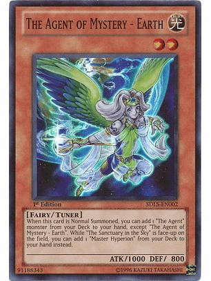 The Agent of Mystery - Earth - SDLS-EN002 - Super Rare 1st Edition
