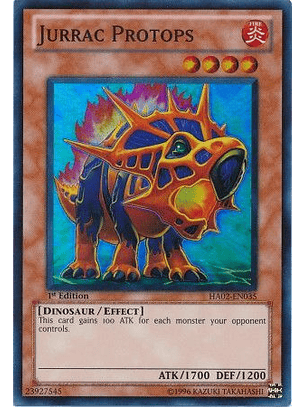 Jurrac Protops - HA02-EN035 - Super Rare 1st Edition