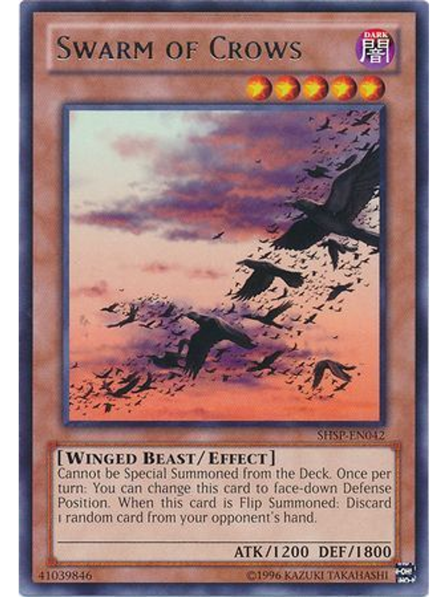 Swarm of Crows - SHSP-EN042 - Rare Unlimited 1