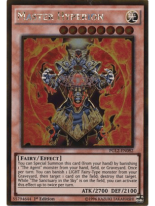 Master Hyperion - PGL2-EN082 - Gold Rare 1st Edition