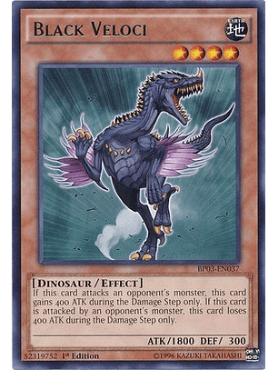 Black Veloci - BP03-EN037 - Rare 1st Edition