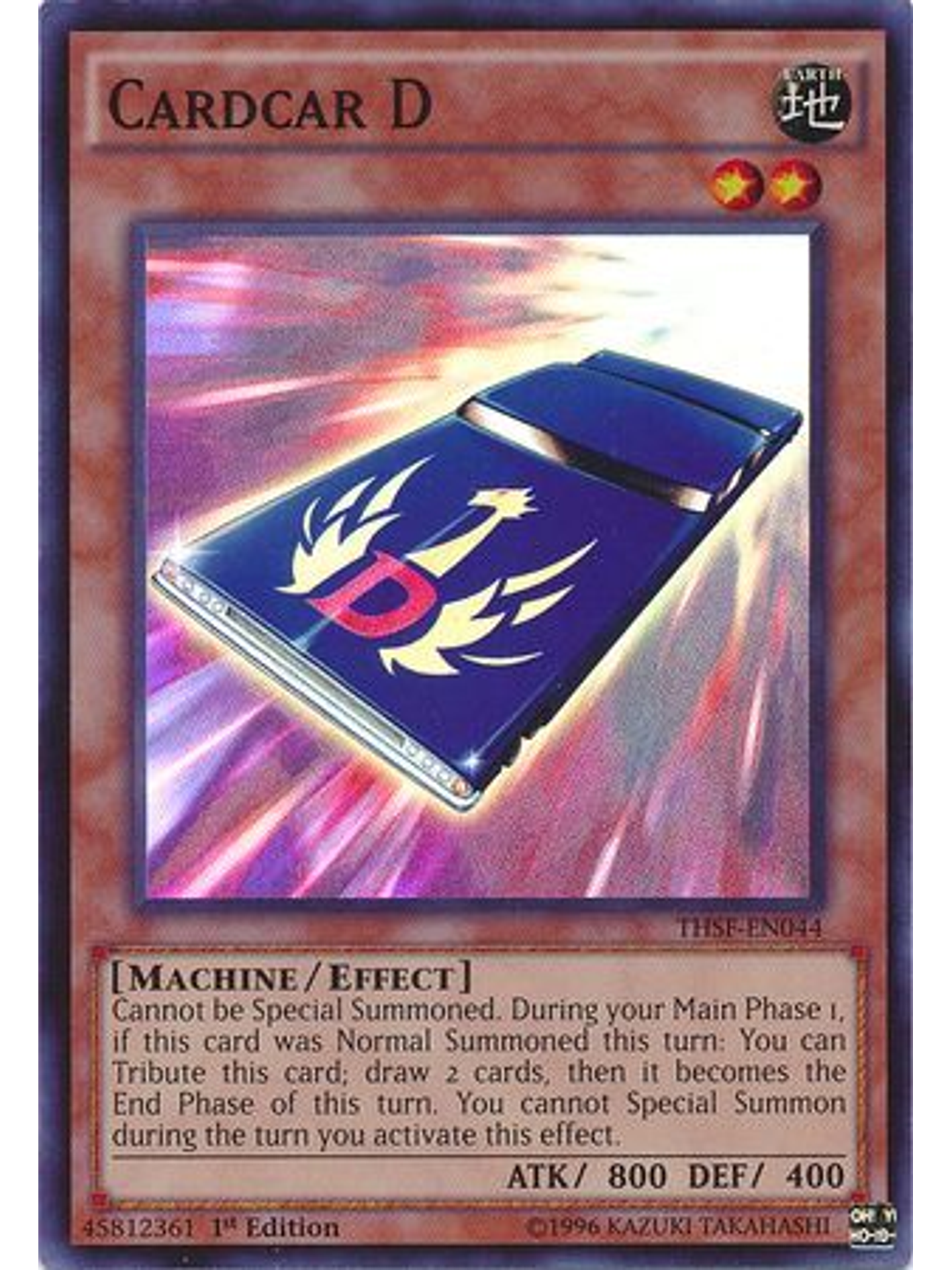 Cardcar D - THSF-EN044 - Super Rare 1st Edition 1