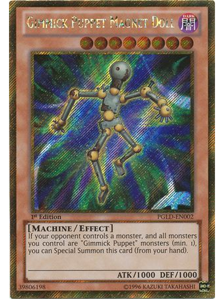 Gimmick Puppet Magnet Doll - PGLD-EN002 - Gold Secret Rare 1st Edition 1