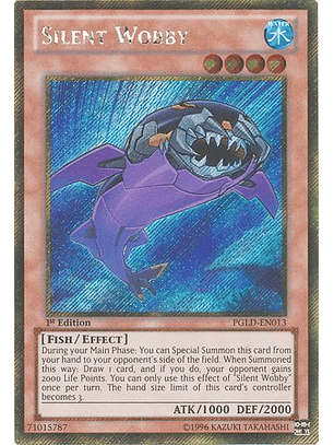 Silent Wobby - PGLD-EN013 - Gold Secret Rare 1st Edition
