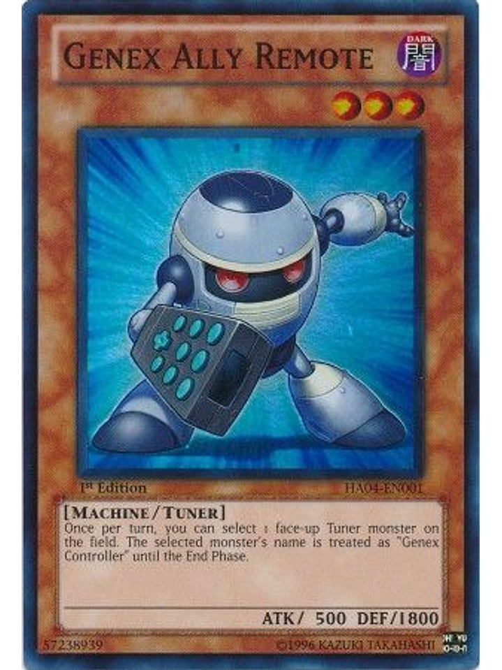 Genex Ally Remote - HA04-EN001 - Super Rare 1st Edition 1