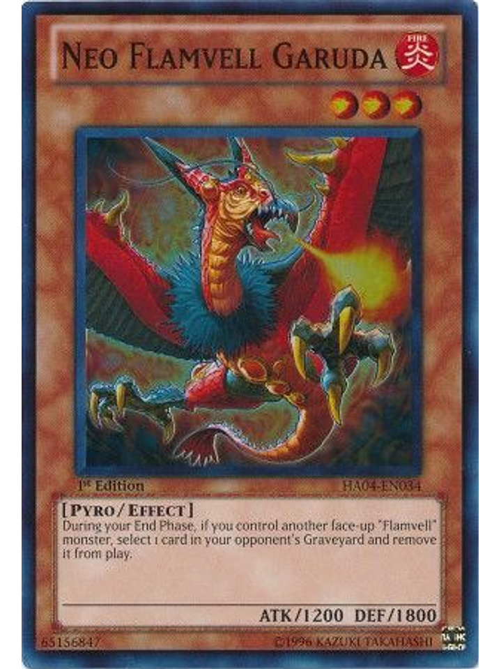 Neo Flamvell Garuda - HA04-EN034 - Super Rare 1st Edition 1