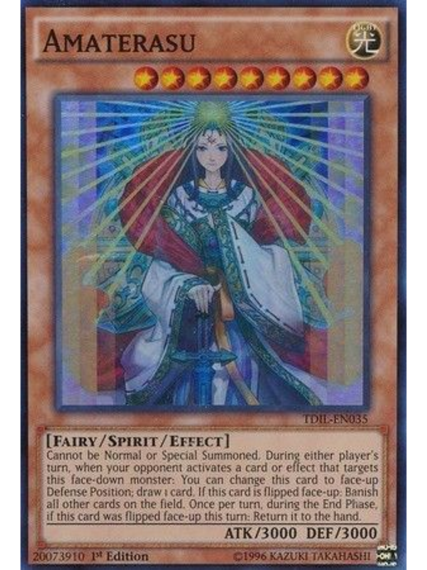 Amaterasu - TDIL-EN035 - Super Rare 1st Edition 1