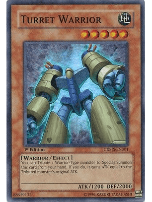 Turret Warrior - CRMS-EN001 - Super Rare 1st Edition