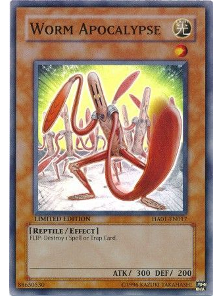 Worm Apocalypse - HA01-EN017 - Super Rare 1st Edition 1