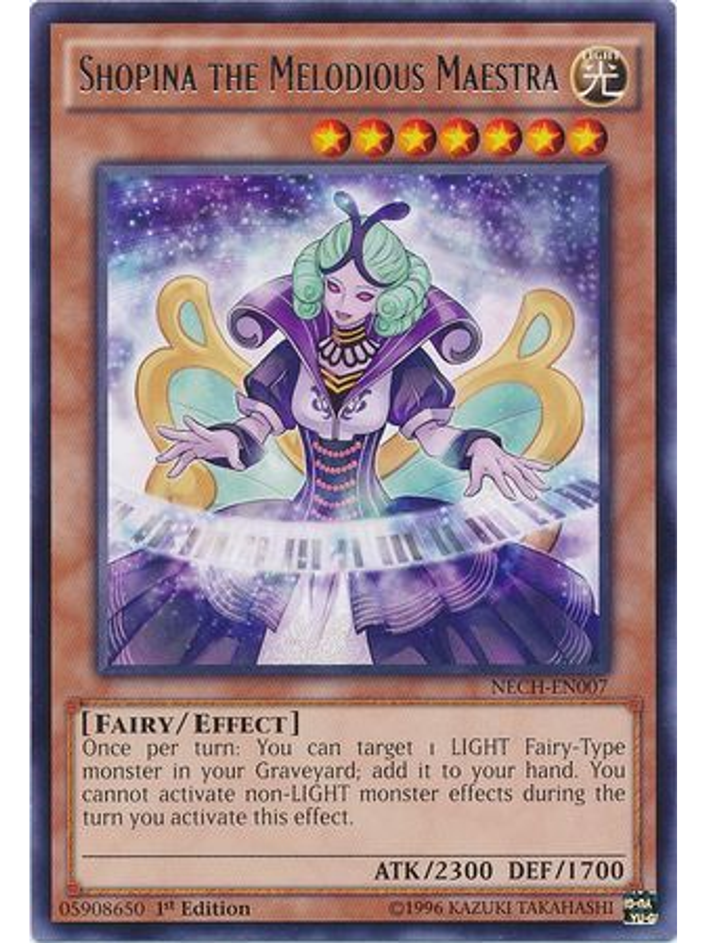 Shopina the Melodious Maestra - NECH-EN007 - Rare 1st Edition 1