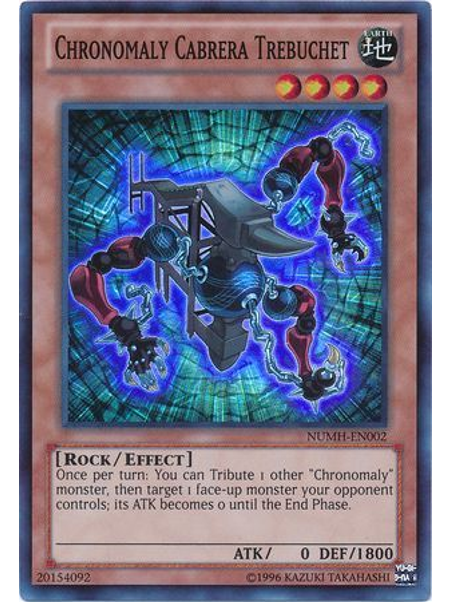 Chronomaly Cabrera Trebuchet - NUMH-EN002 - Super Rare Unlimited 1