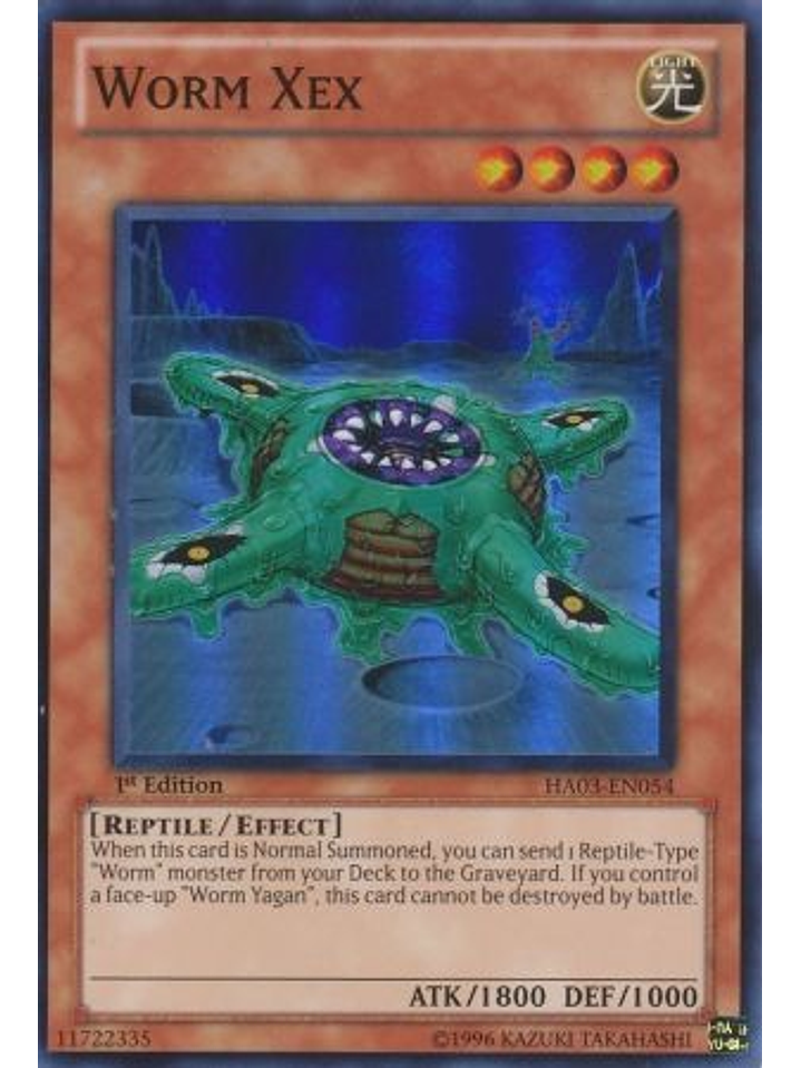Worm Xex - HA03-EN054 - Super Rare 1st Edition 1