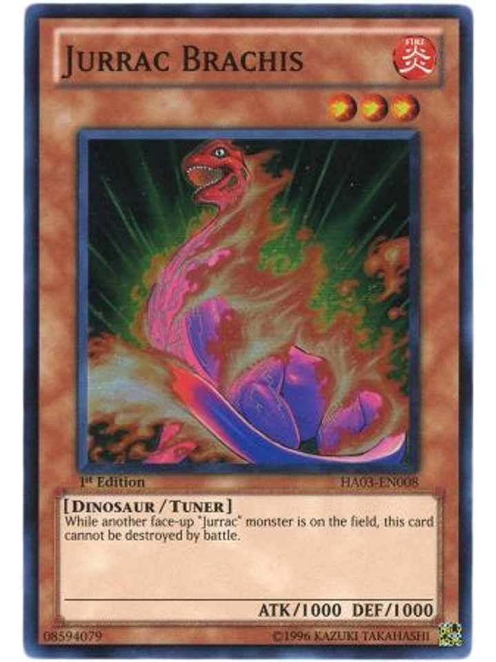 Jurrac Brachis - HA03-EN008 - Super Rare 1st Edition 1