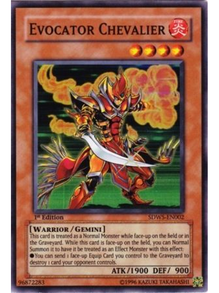 Evocator Chevalier - SDWS-EN002 - Super Rare 1st Edition 1