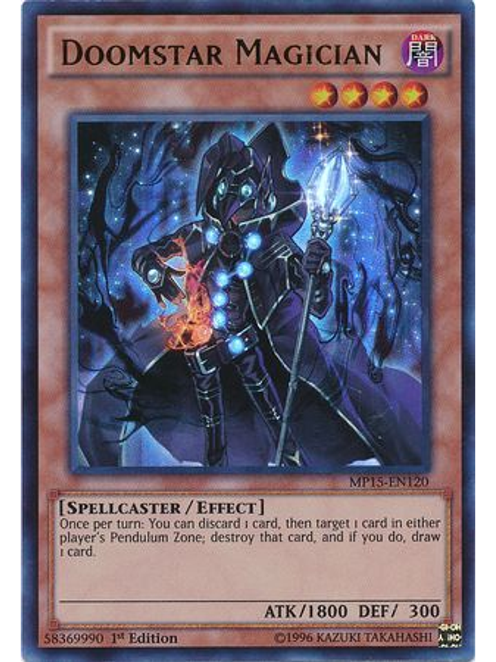 Doomstar Magician - MP15-EN120 - Ultra Rare 1st Edition 1