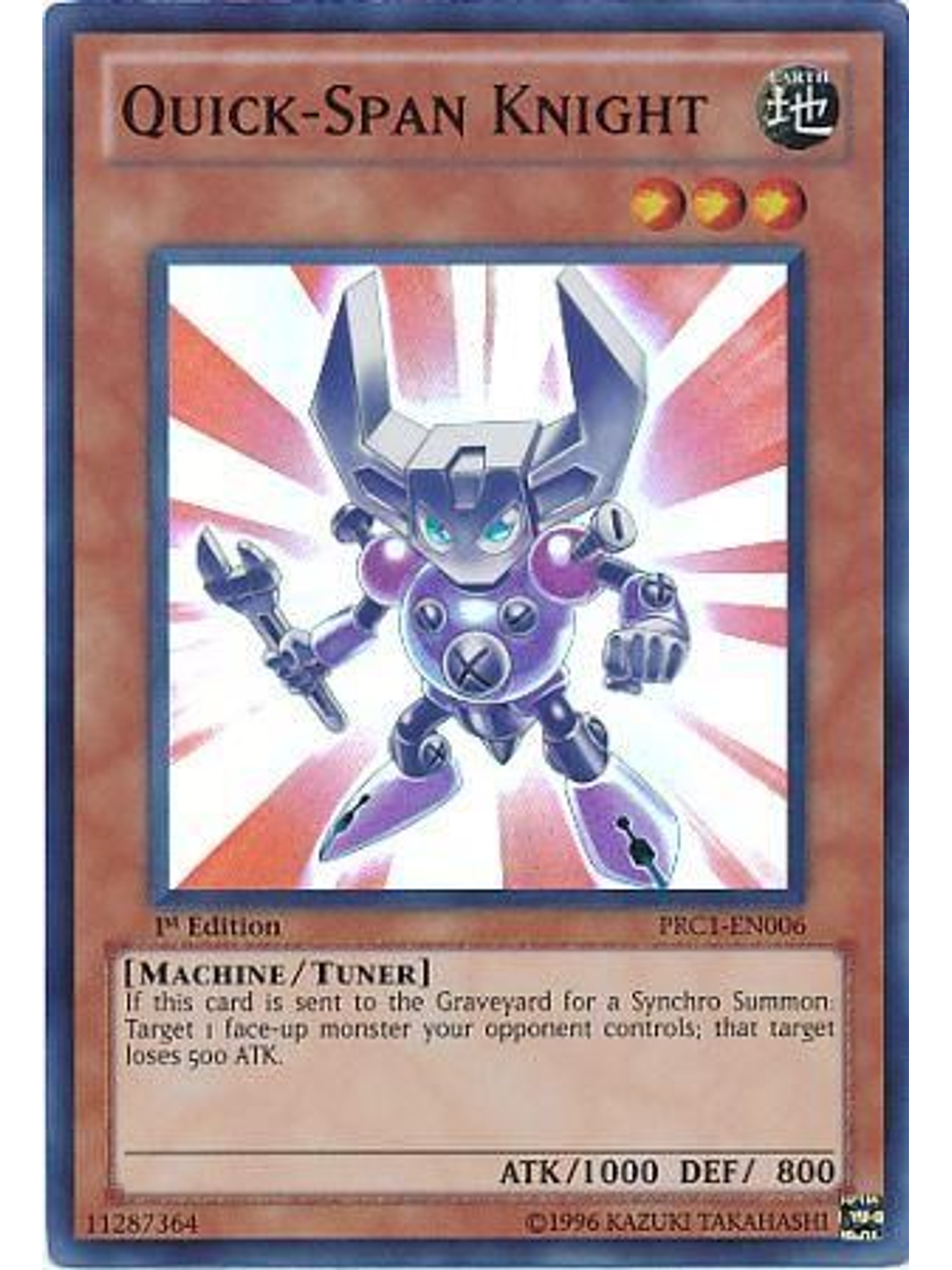 Quick-Span Knight - PRC1-EN006 - Super Rare 1