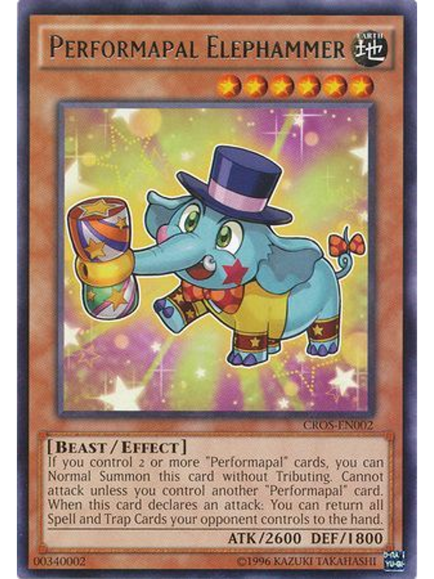 Performapal Elephammer - CROS-EN002 - Rare Unlimited 1