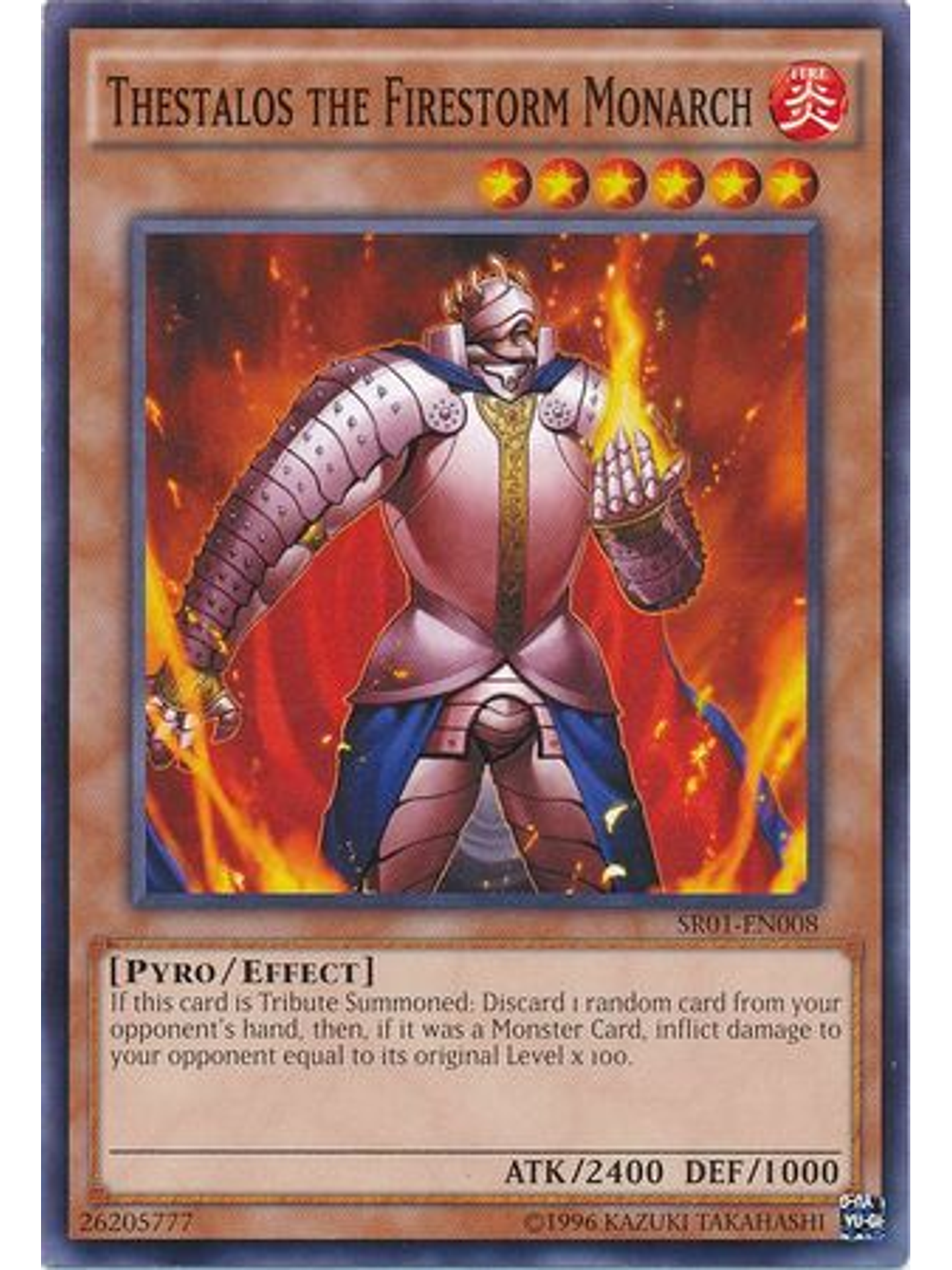 Thestalos the Firestorm Monarch - SR01-EN008 - Common Unlimited 1