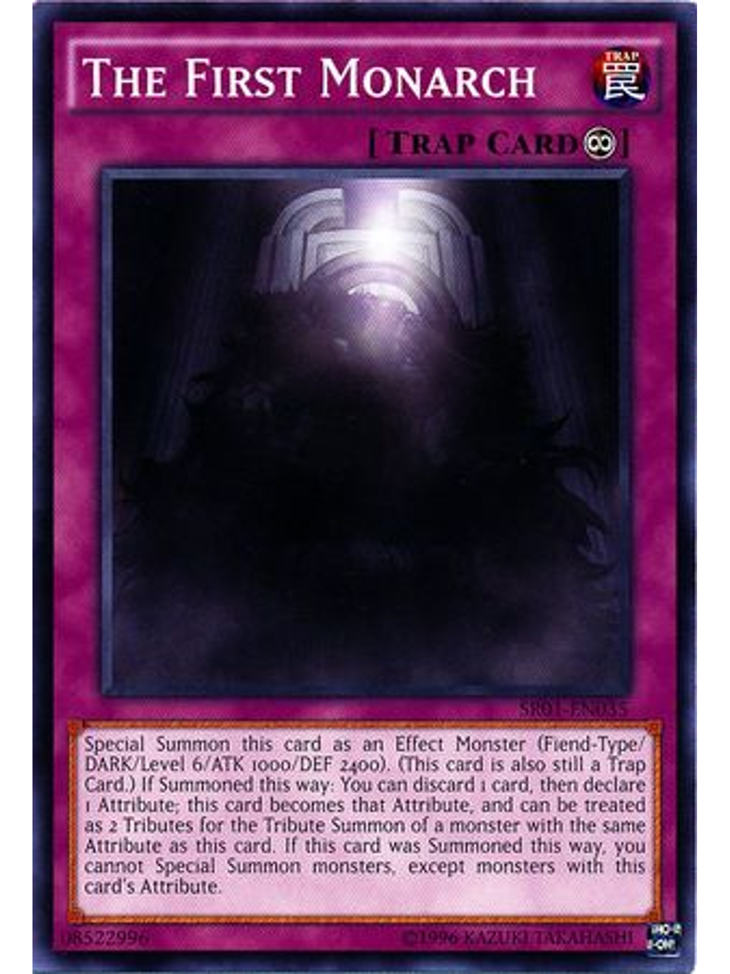 The First Monarch - SR01-EN035 - Common Unlimited 1