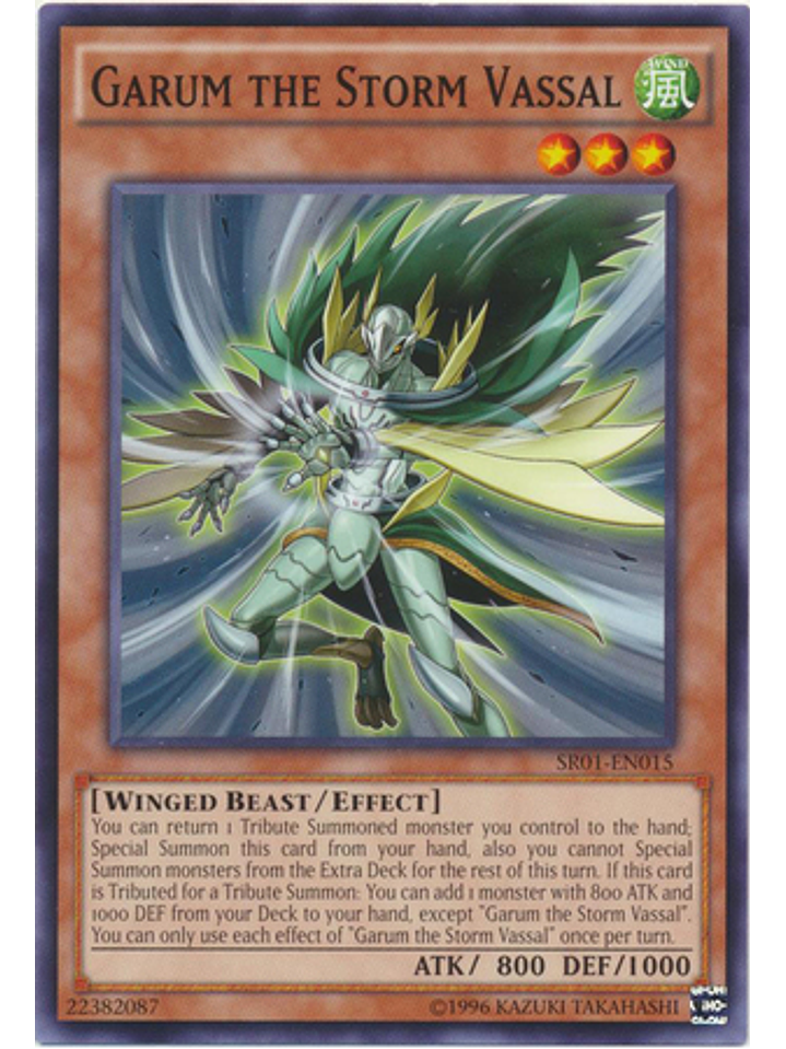Garum the Storm Vassal - SR01-EN015 - Common Unlimited 1