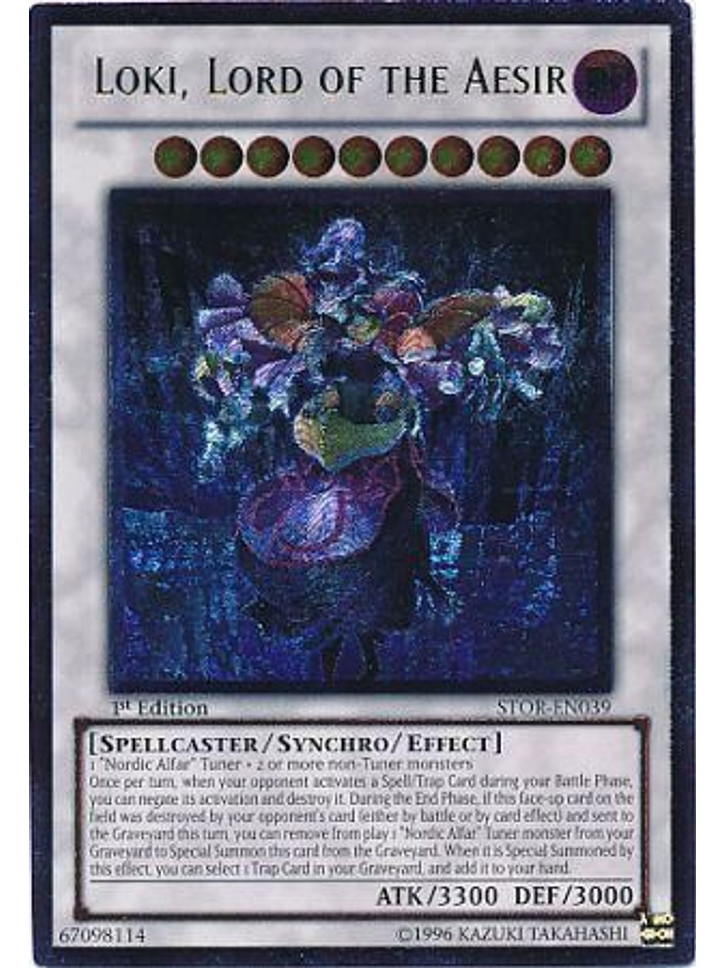 Loki, Lord of the Aesir - STOR-EN039 1st Edition - Ultimate Rare 1