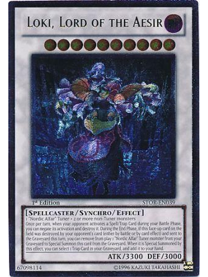 Loki, Lord of the Aesir - STOR-EN039 1st Edition - Ultimate Rare 1